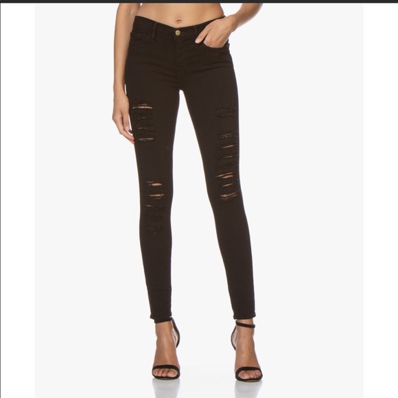 Frame Denim Denim - FRAME DENIM Le Skinny de Jeaunne distressed jeans